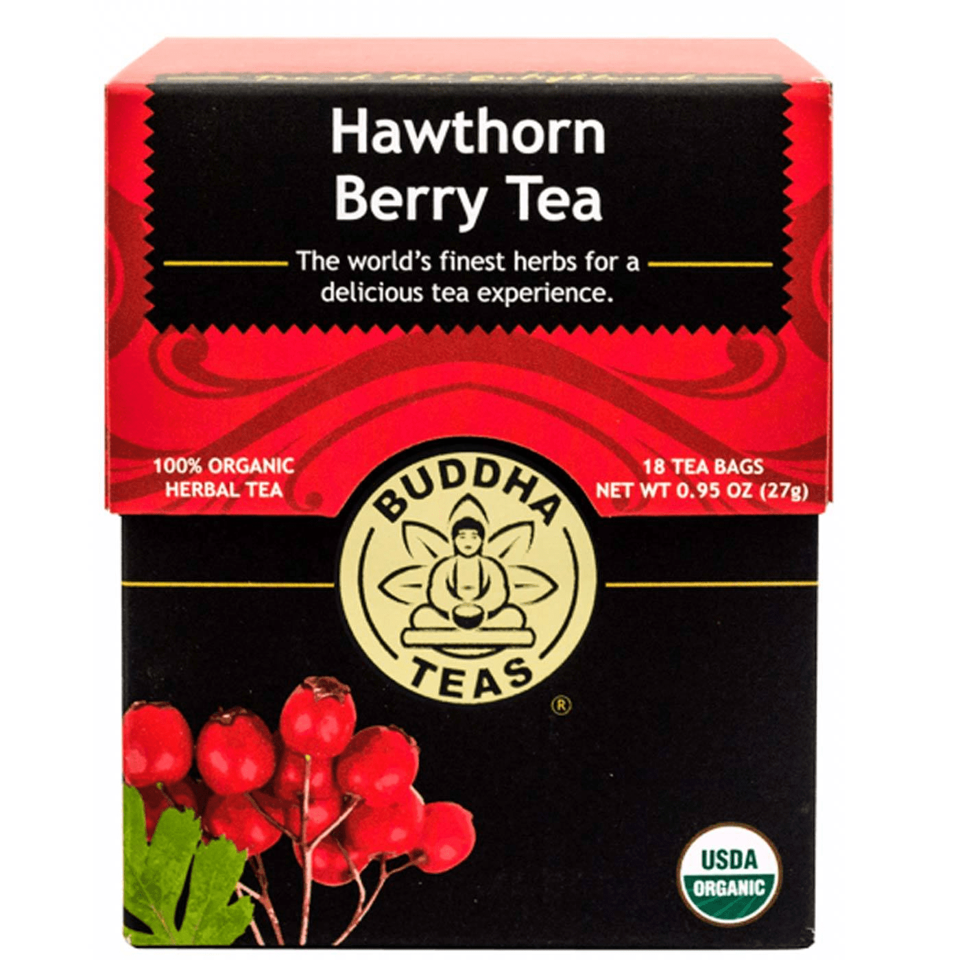 Buddha Teas Hawthorn Berry Tea 18 bag-OUT OF STOCK