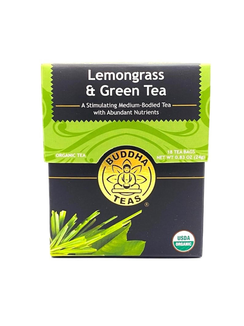 Buddha Teas Lemongrass & Green Tea 18 bag*BEST BY 5/2023*
