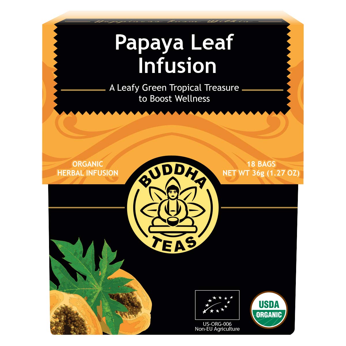 Buddha Teas Papaya Leaf Tea 18 bag-OUT OF STOCK