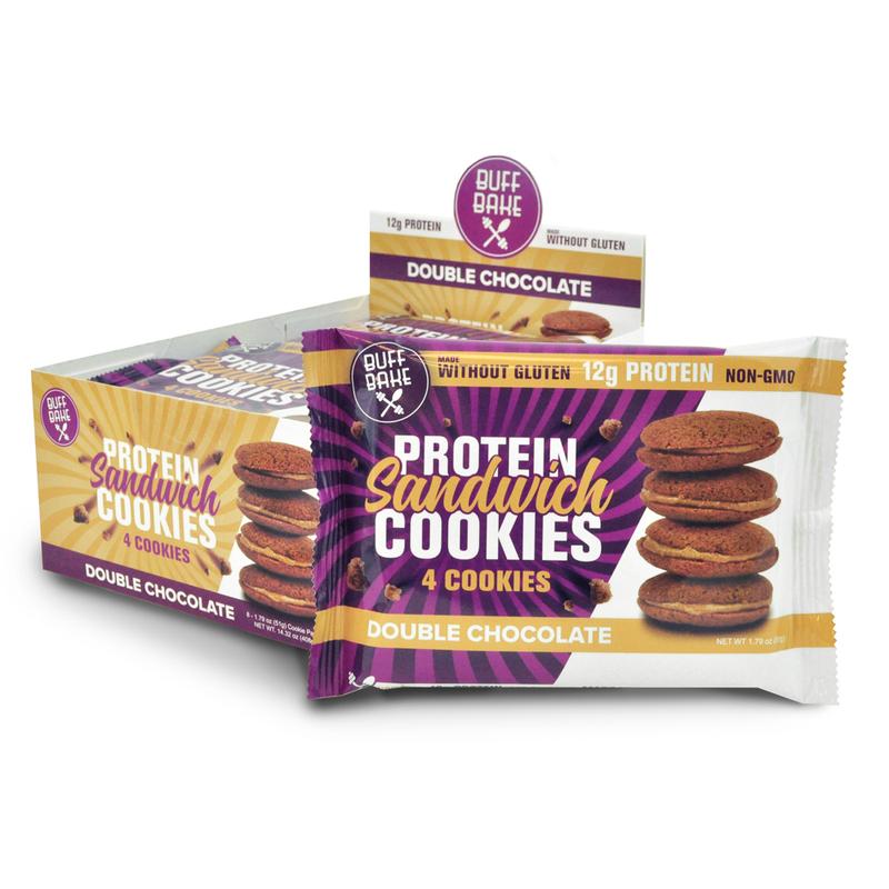 Buff Bake - Cookie Sandwich Double Chocolate  8 Pack (1.79oz ) TEMPORARELY UNAVAILABLE