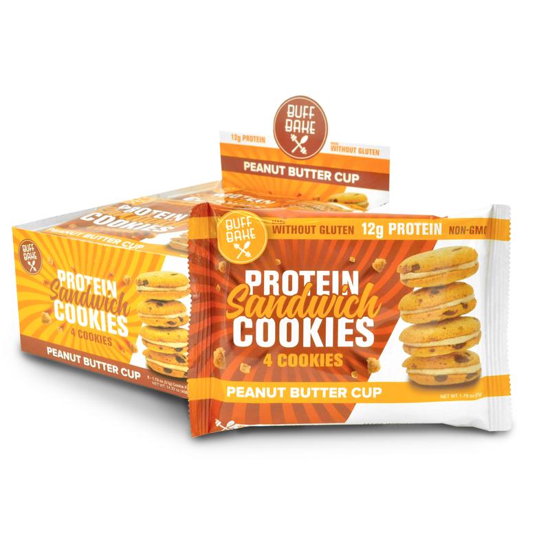 Buff Bake - Cookie Sandwich Peanutbutter Cup  8 Pack (1.79oz ) TEMPORARELY UNAVAILABLE
