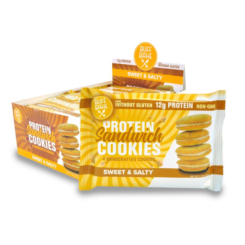 Buff Bake - Cookie Sandwich Sweet and Salty 8 Pack (1.79oz ) TEMPORARELY UNAVAILABLE