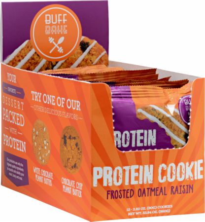 Buff Bake - Frosted Oatmeal Raisin Cookies 16g Protein (12/box)