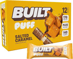 Built PUFF Salted Caramel  Protein 12/Bars 