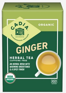 Cadia Tea Ginger Org 16 bags