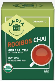 Cadia Tea Rooibos Chai Org 16 bags