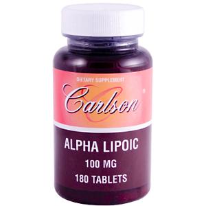 Carlson - Alpha Lipoic 100mg 180 Tablets