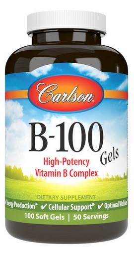 Carlson - B-100 Gel, 100 Soft Gels