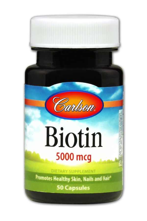 Carlson - Biotin 5,000 mcg 50 Capsules