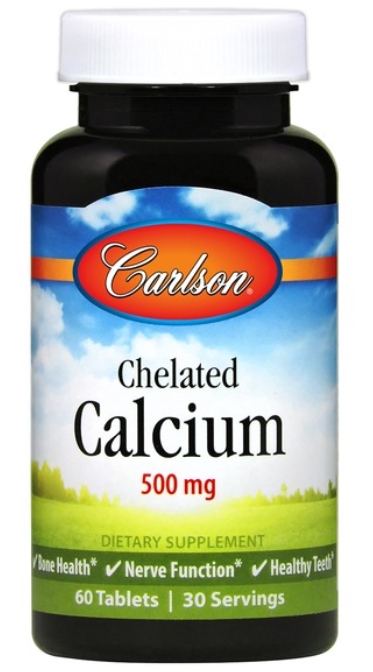Carlson - Chelated Calcium 100mg 60 Tab