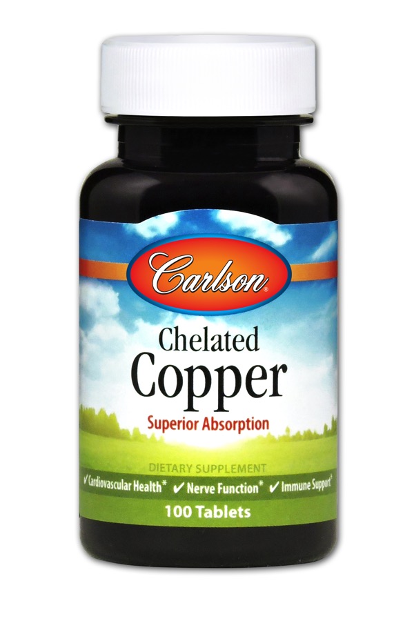 Carlson - Chelated Copper 100 Tablets