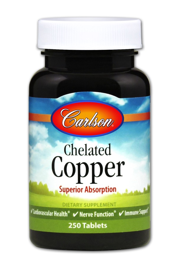 Carlson - Chelated Copper 250 Tablets
