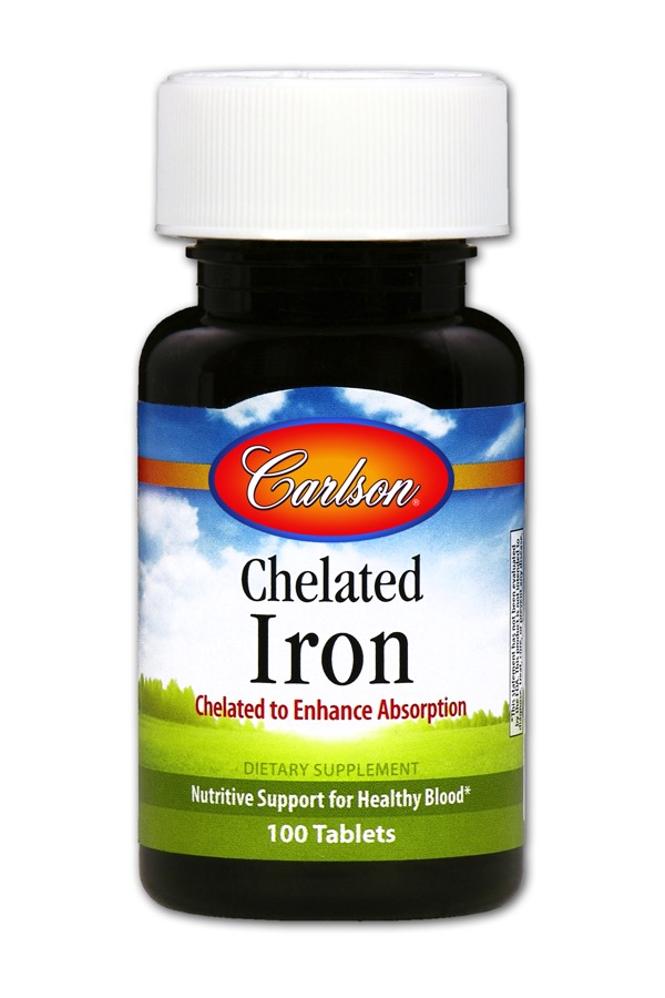 Carlson - Chelated Iron 100 Tablets
