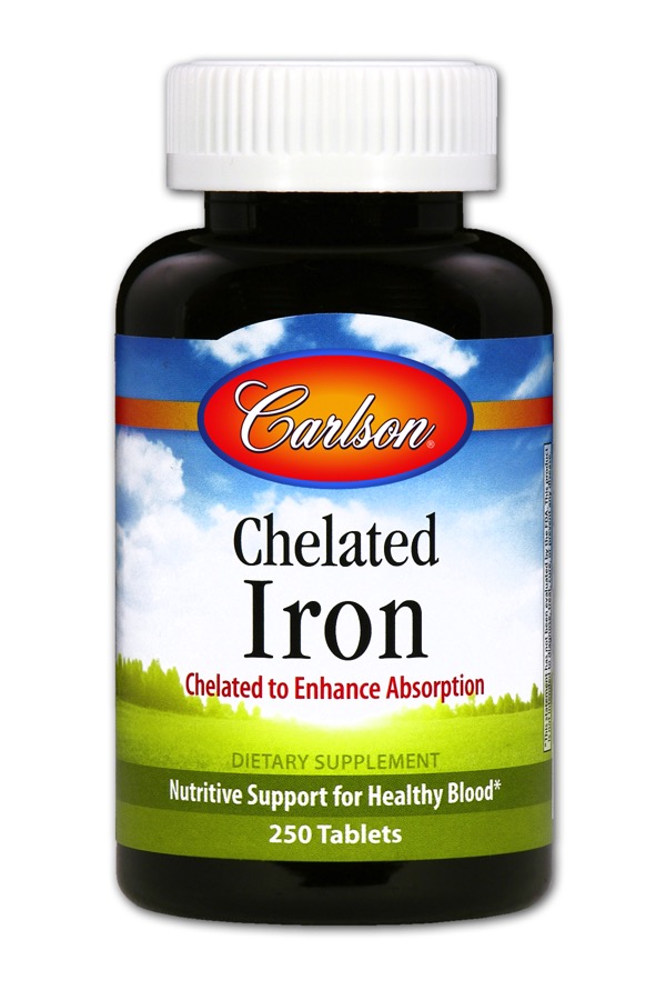 Carlson - Chelated Iron 250 Tablets