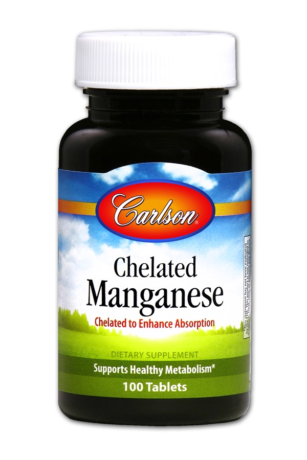 Carlson - Chelated Manganese 100 Tablets