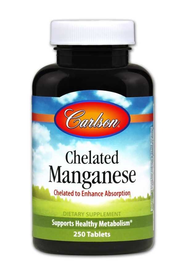Carlson - Chelated Manganese 250 Tablets