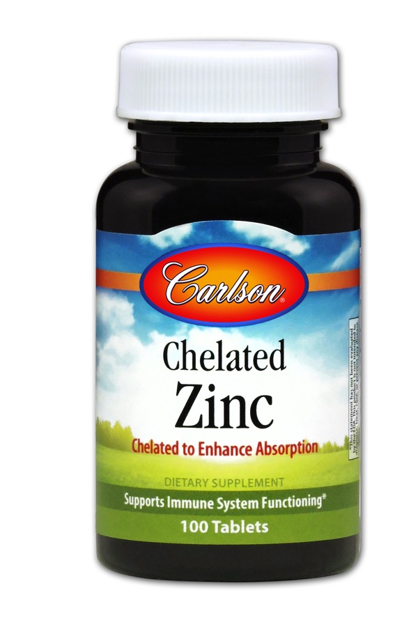 Carlson - Chelated Zinc 100 Tablets  TEMPORARELY UNAVAILABLE