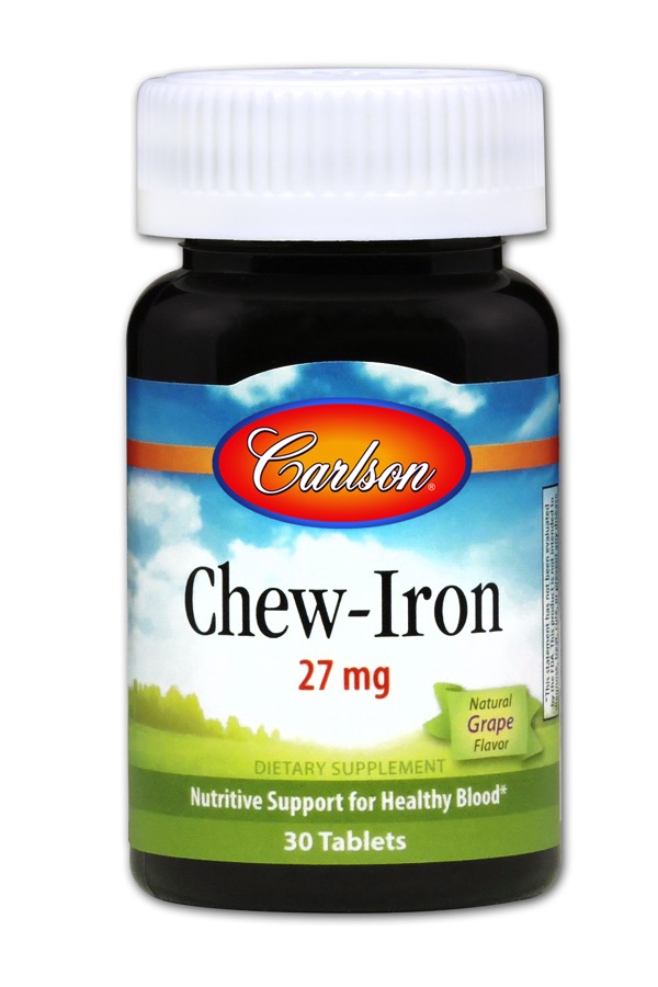 Carlson - Chewable Iron 30 Tablets