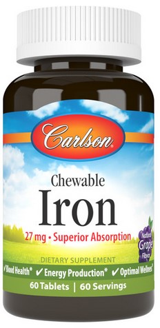 Carlson - Chewable Iron 60 Tablets