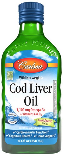 Carlson - Cod Liver Oil, Fruit Splash 250 mL