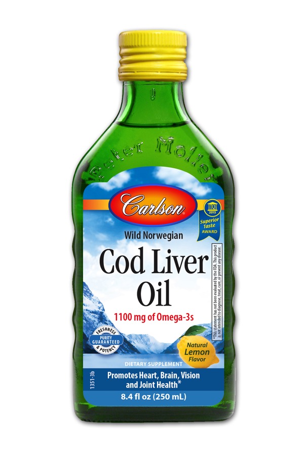 Carlson - Cod Liver Oil, Lemon 250 mL