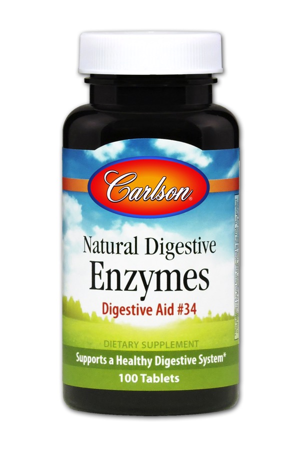 Carlson - Natural Digestive Enzymes 100 Tablets