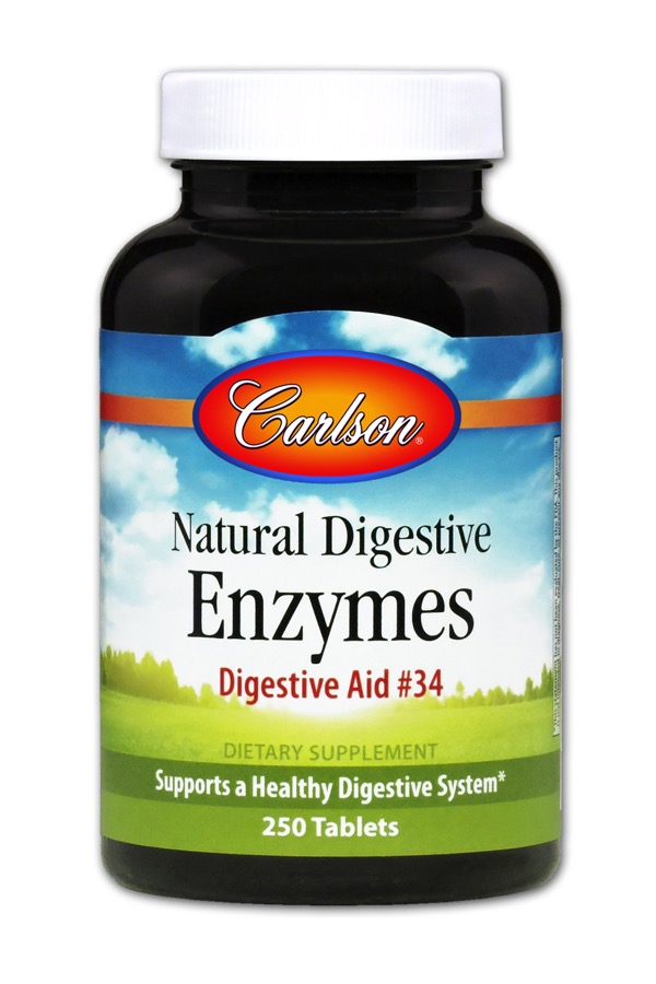 Carlson - Natural Digestive Enzymes 250 Tablets