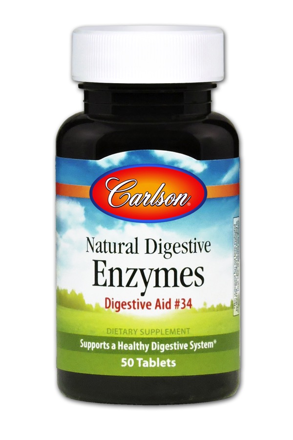 Carlson - Natural Digestive Enzymes 50 Tablets