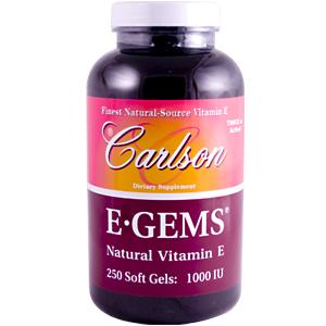 Carlson - E-Gems 1000IU 250 Soft Gels