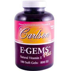 Carlson - E-Gems Plus 800IU 180 Soft Ge