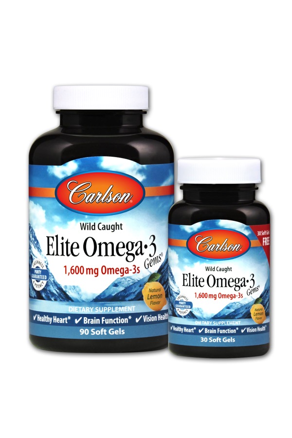 Carlson - Elite Omega-3 Gems 90 + 30 Soft Gels