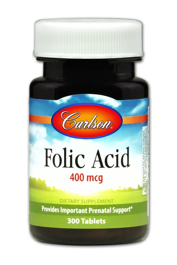 Carlson - Folic Acid 400 mcg 300 Tablets