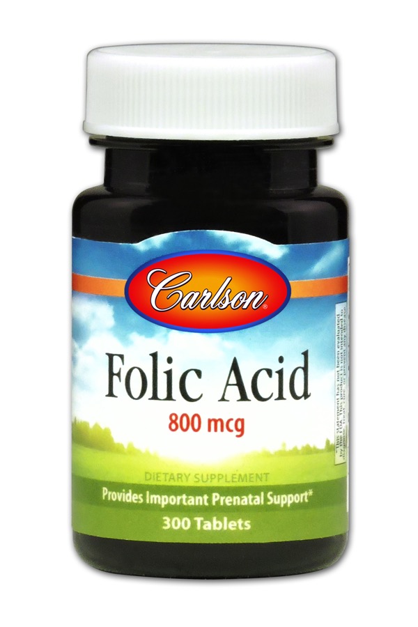 Carlson - Folic Acid 800 mcg 300 Tablets