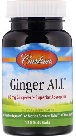 Carlson - (new) Ginger ALL 120 Soft Gels