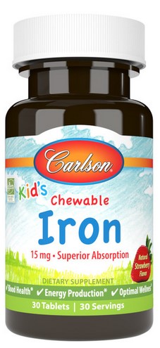 Carlson - Kid's Chewable Iron 30 Tablets