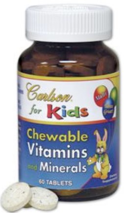 Carlson - Kids Chew. Vit & Min 60 Tabs