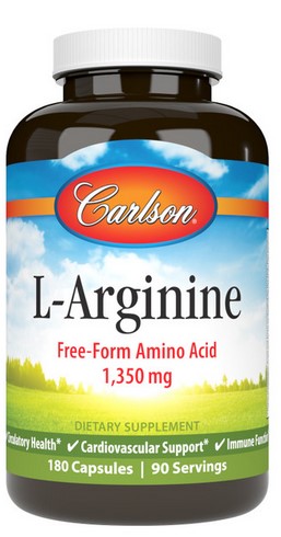 Carlson - L-Arginine 180 Capsules