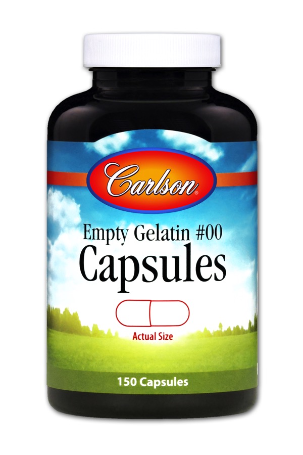 Carlson - Large #00 Empty Capsules 150