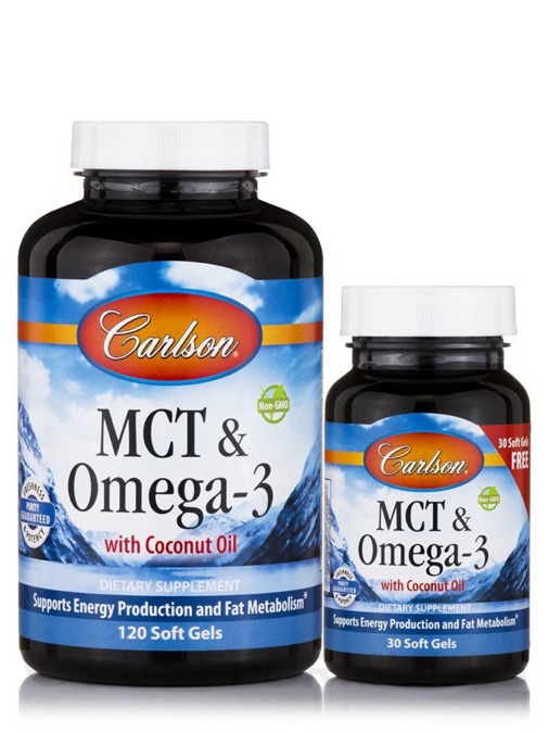 Carlson - MCT & Omega-3 120 + 30 Soft Gels