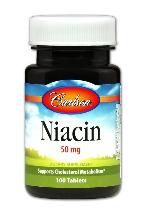 Carlson - Niacin 50 mg 100 Tablets