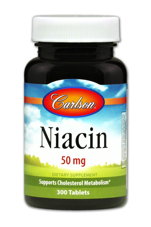 Carlson - Niacin 50 mg 300 Tablets