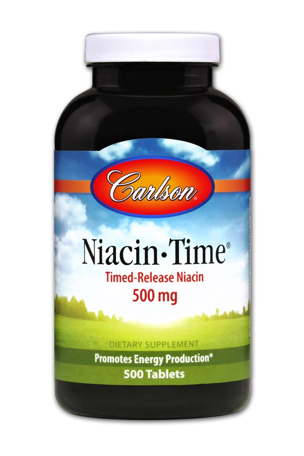 Carlson - Niacin-Time 500 Tablets     TEMPORARILY UNAVAILABLE