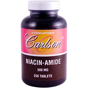 Carlson - Niacinamide 500mg 250 Tablets