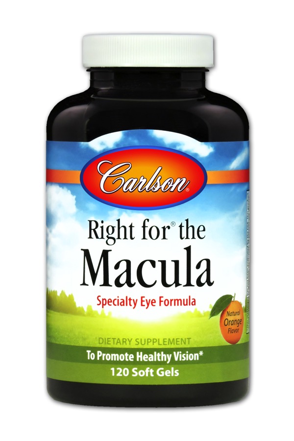 Carlson - (new formula) Right for the Macula 120 Soft Gels