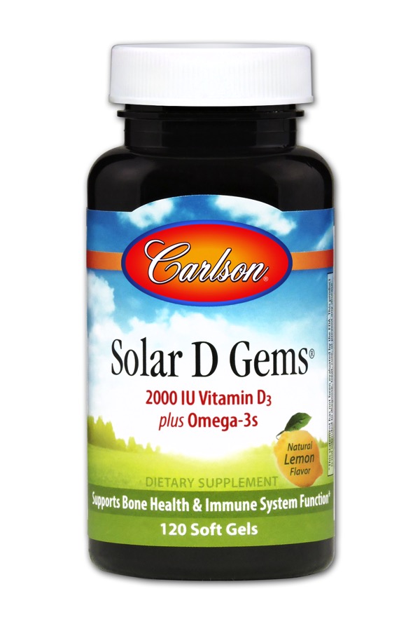 Carlson - Solar D Gems 2,000 IU 120 Soft Gels