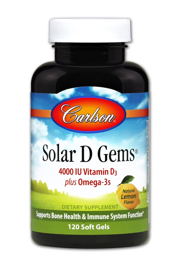Carlson - Solar D Gems 4,000 IU 120 Soft Gels