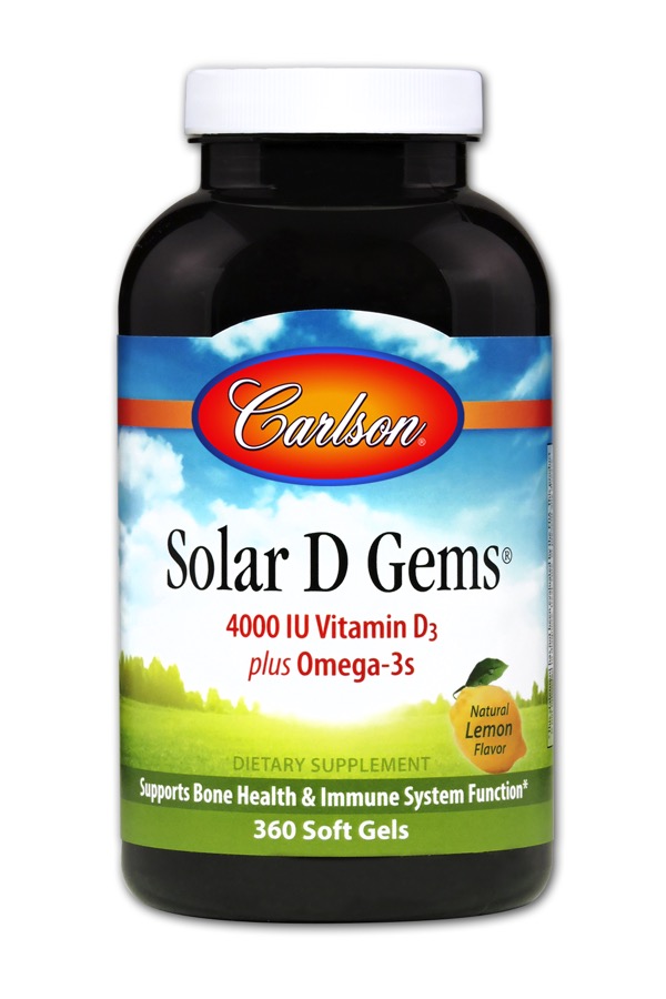 Carlson - Solar D Gems 4,000 IU 360 Soft Gels