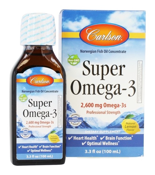 Carlson - (new) Super Omega-3, Lemon 100 mL