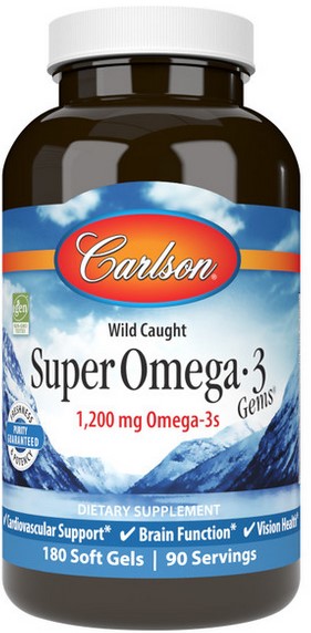 Carlson - Super Omega-3 Gems 180 Soft Gels
