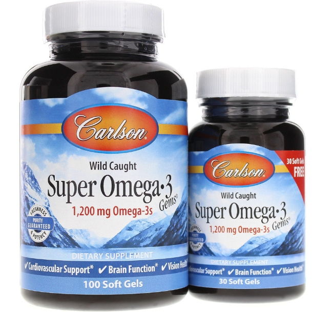 Carlson - Super Omega-3 Gems + CoQ10 120 Soft Gels